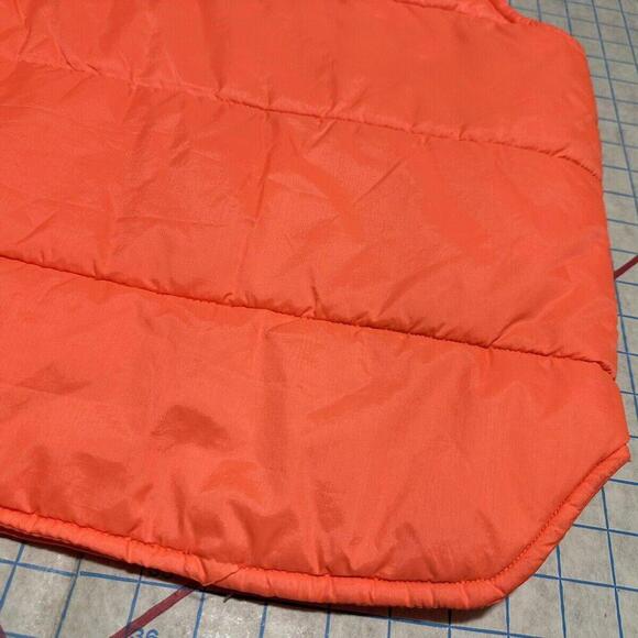 Vintage Camouflage Blaze Orange Zip Vest Men’s XL Extra Large Elkmont Hunting - Picture 13 of 15